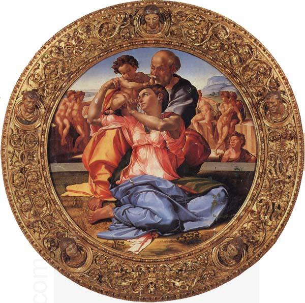 Michelangelo Buonarroti The Holy Family with the Young St.John the Baptist China oil painting art
